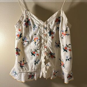 Flower print Ruffled Camisole